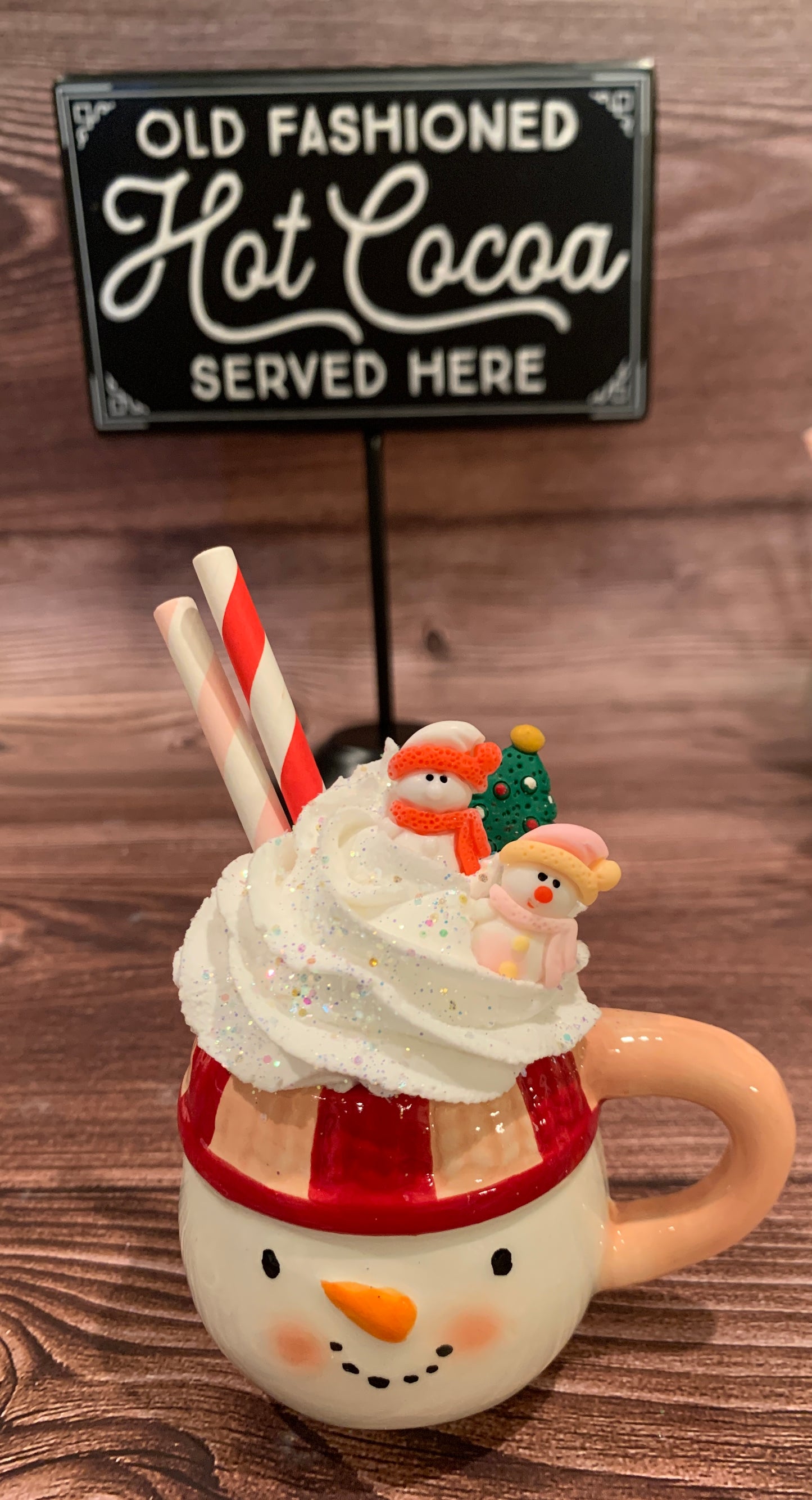 Pink Snowman Mini Mug