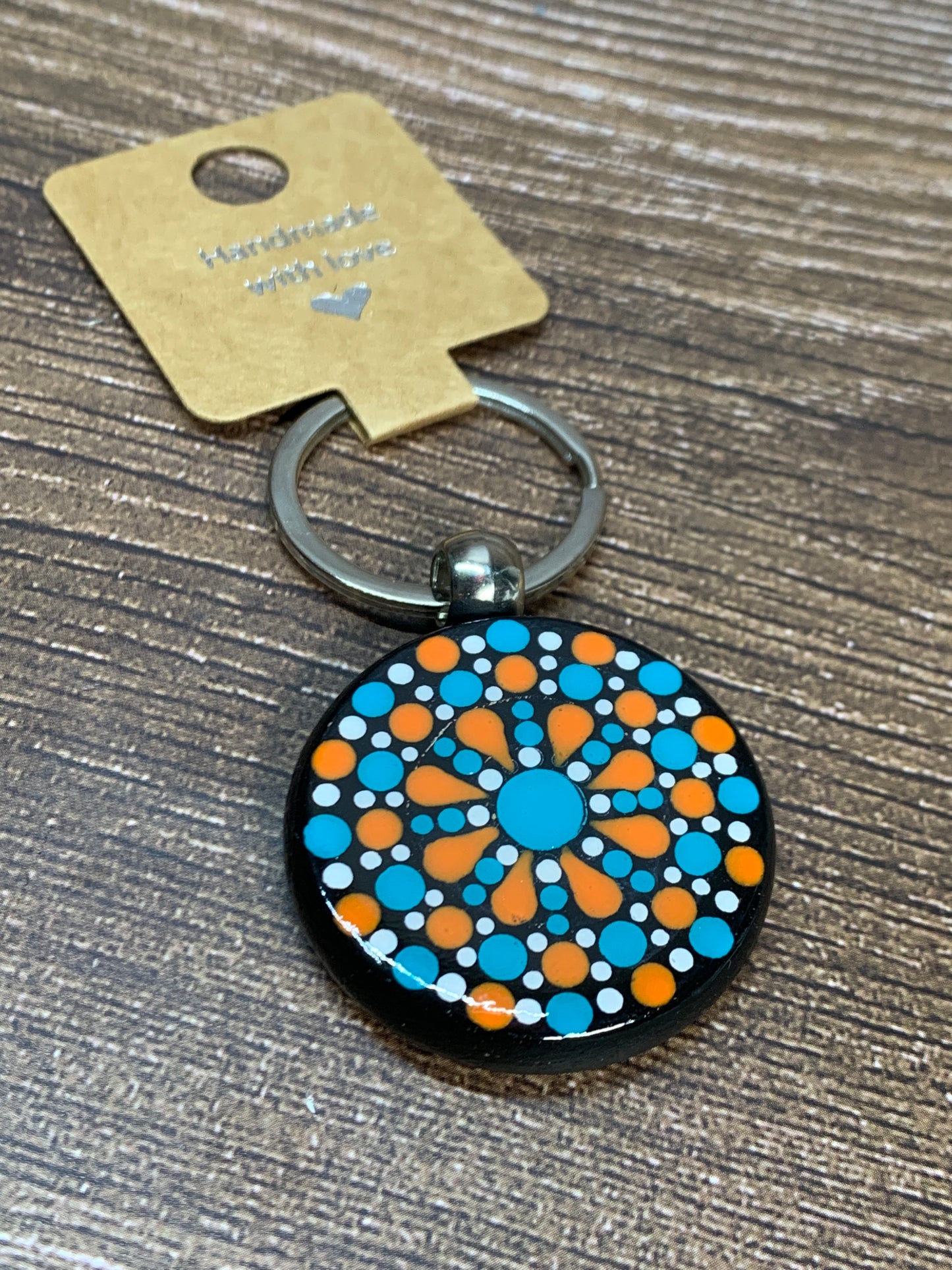 KC#6 Dot Art Keychain