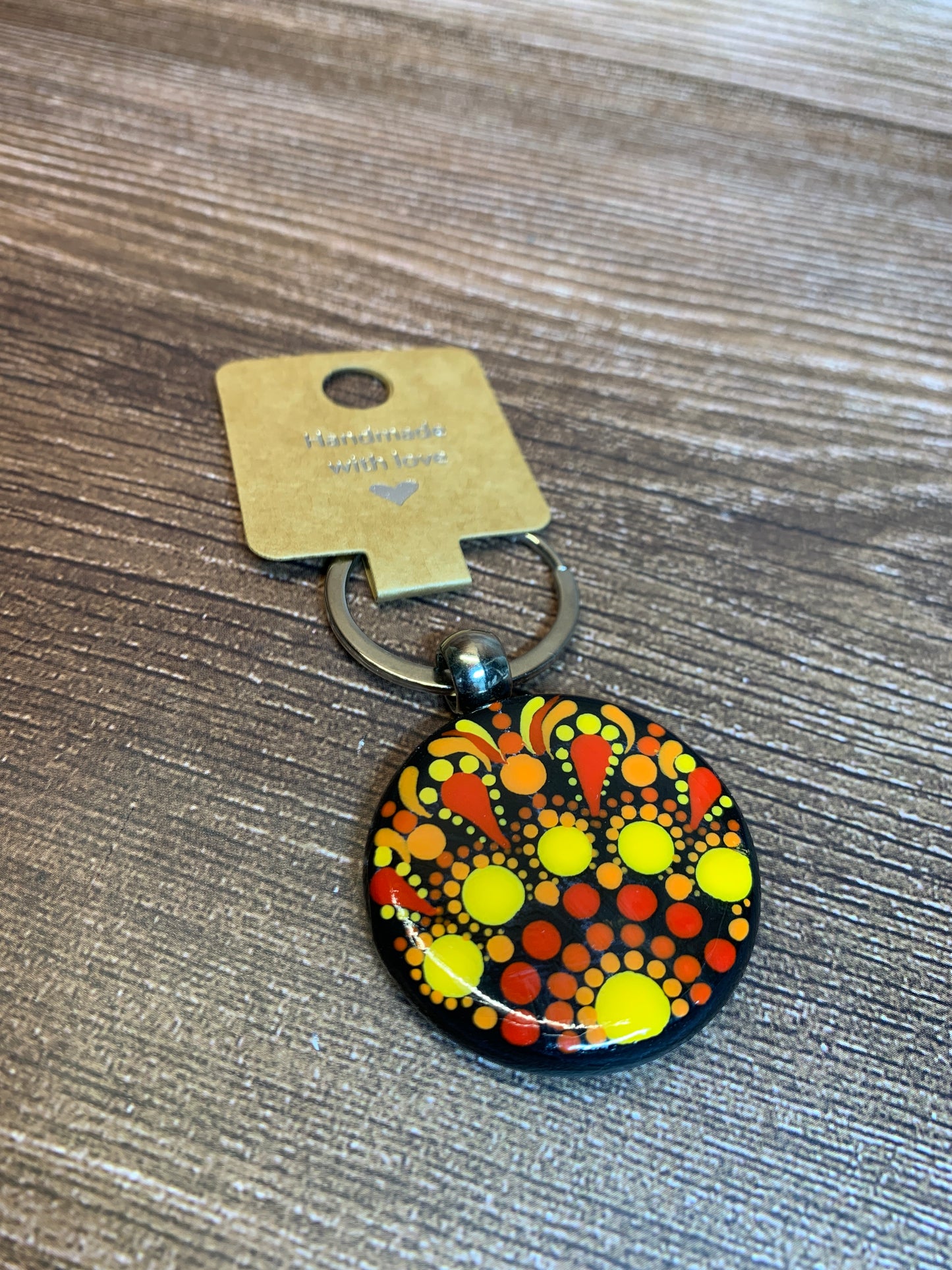 KC#37 Dot Art Keychain