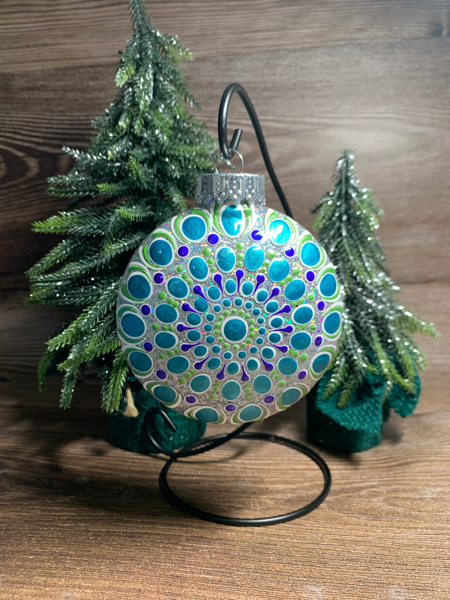 #166 Glittered Ornament