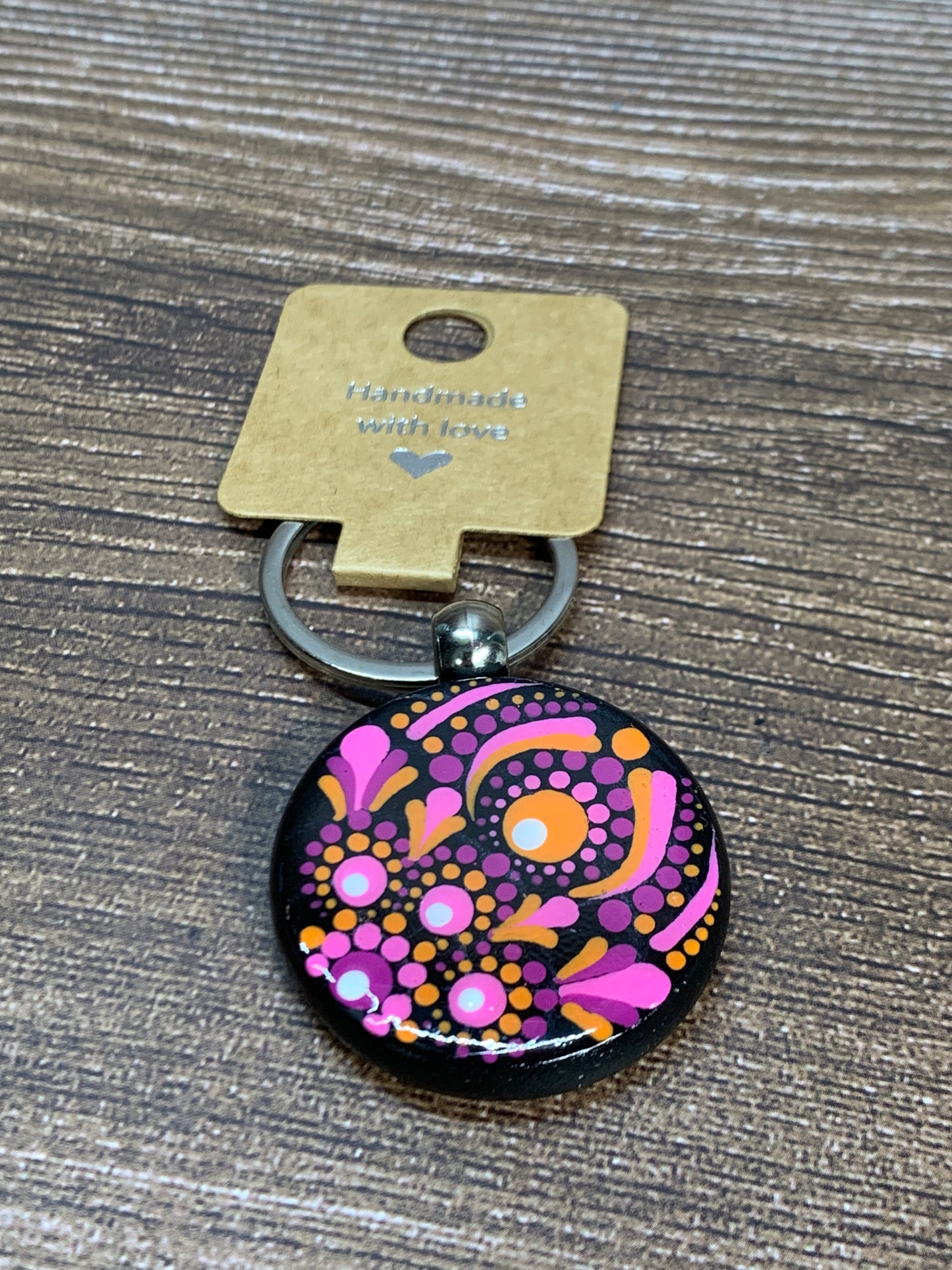 KC#5 Dot Art Keychain