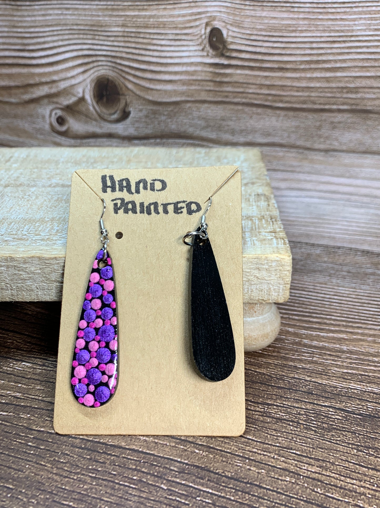 ER#16 Pink & Purple Metallic Earrings