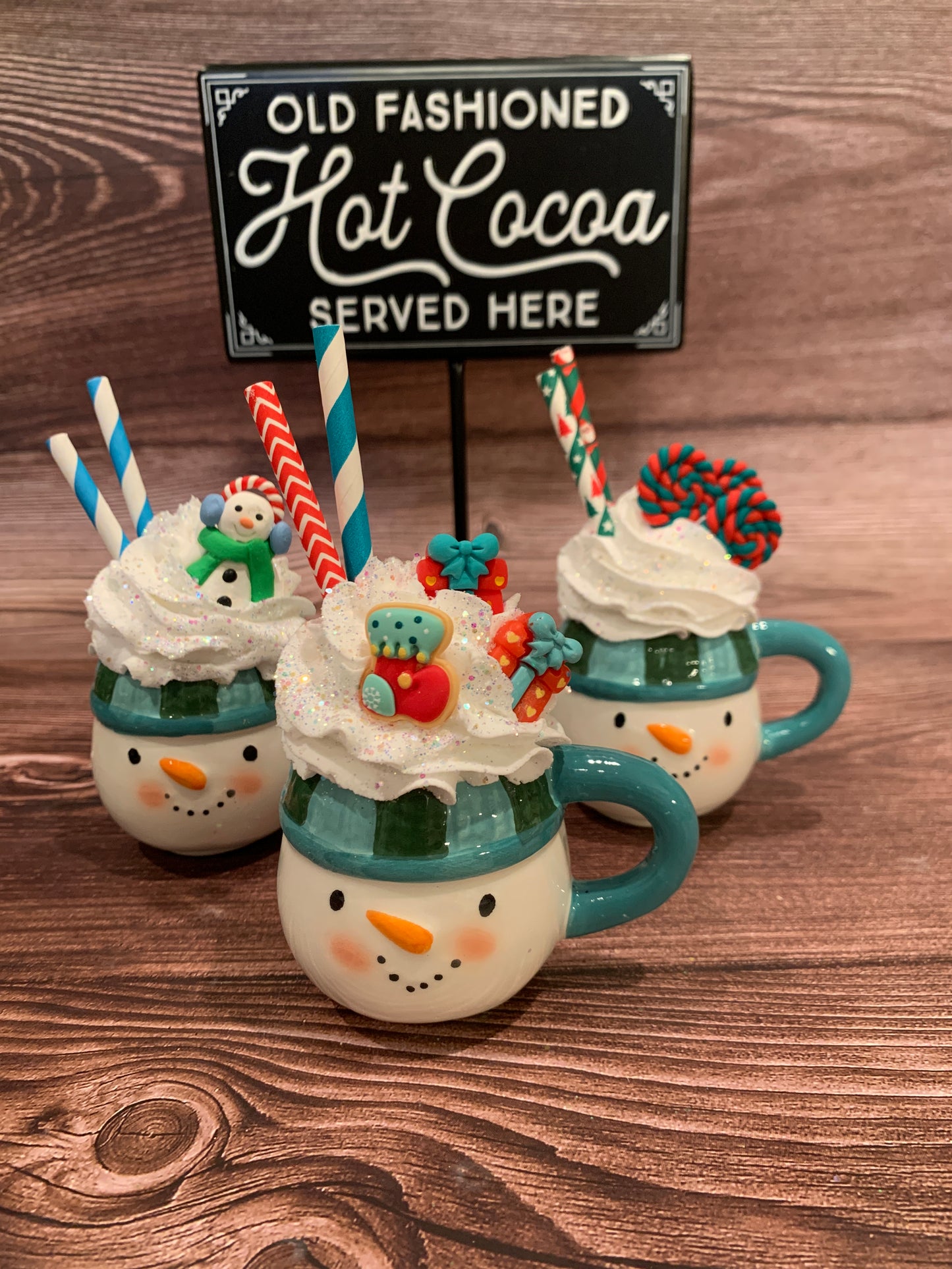 Blue Snowman Mini Mug