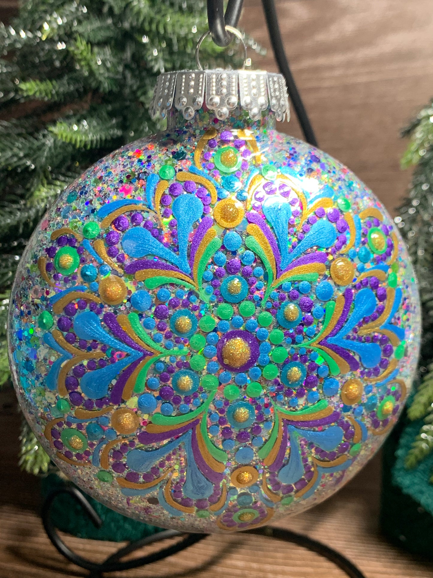 #153 Glittered Ornament
