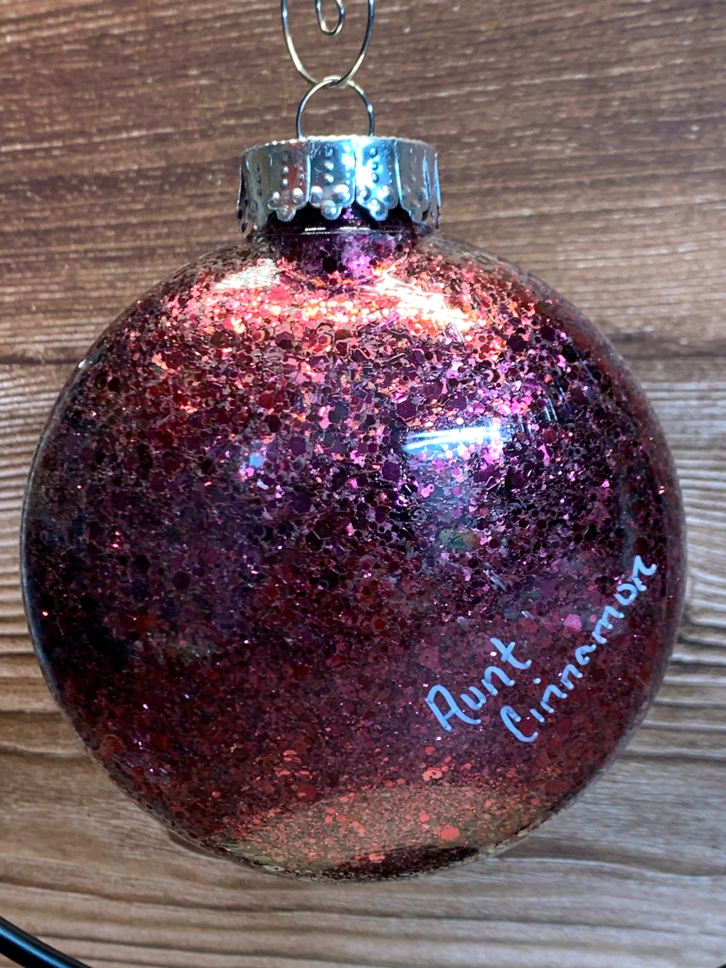 #95 Glittered Dot Art Ornament