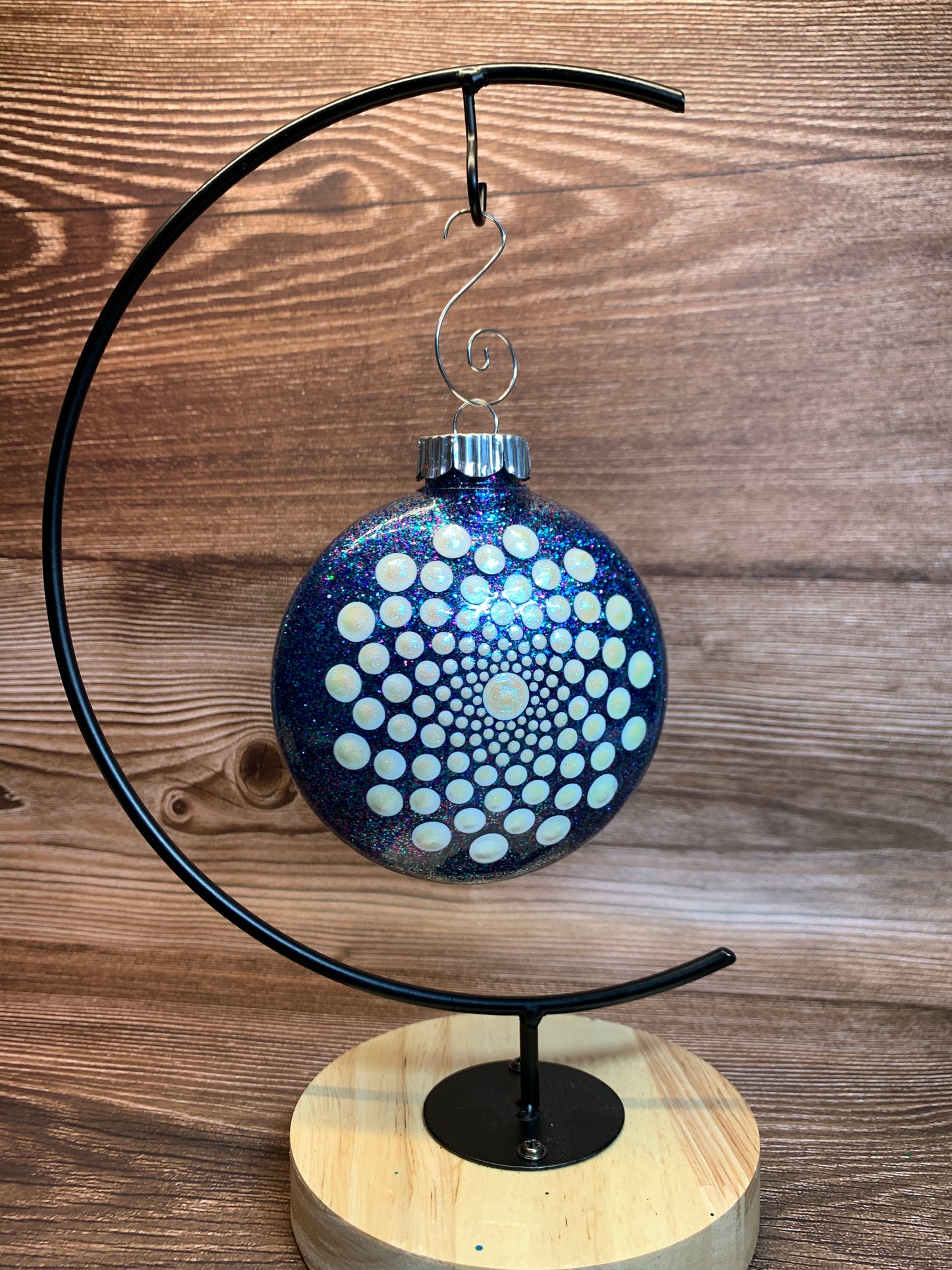 #89 Glittered Dot Ornament