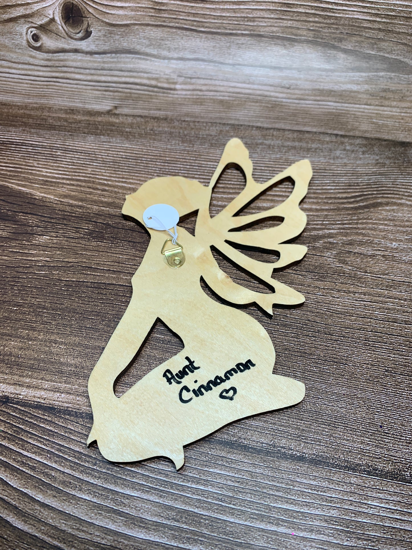 Kneeling fairy wall hanging