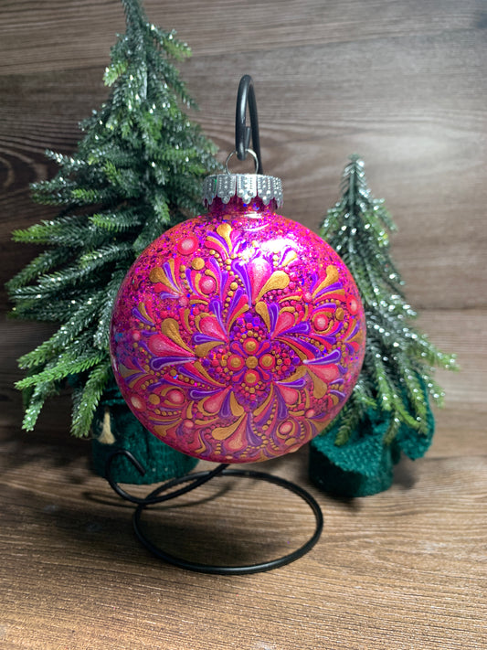 #158 Glittered Ornament