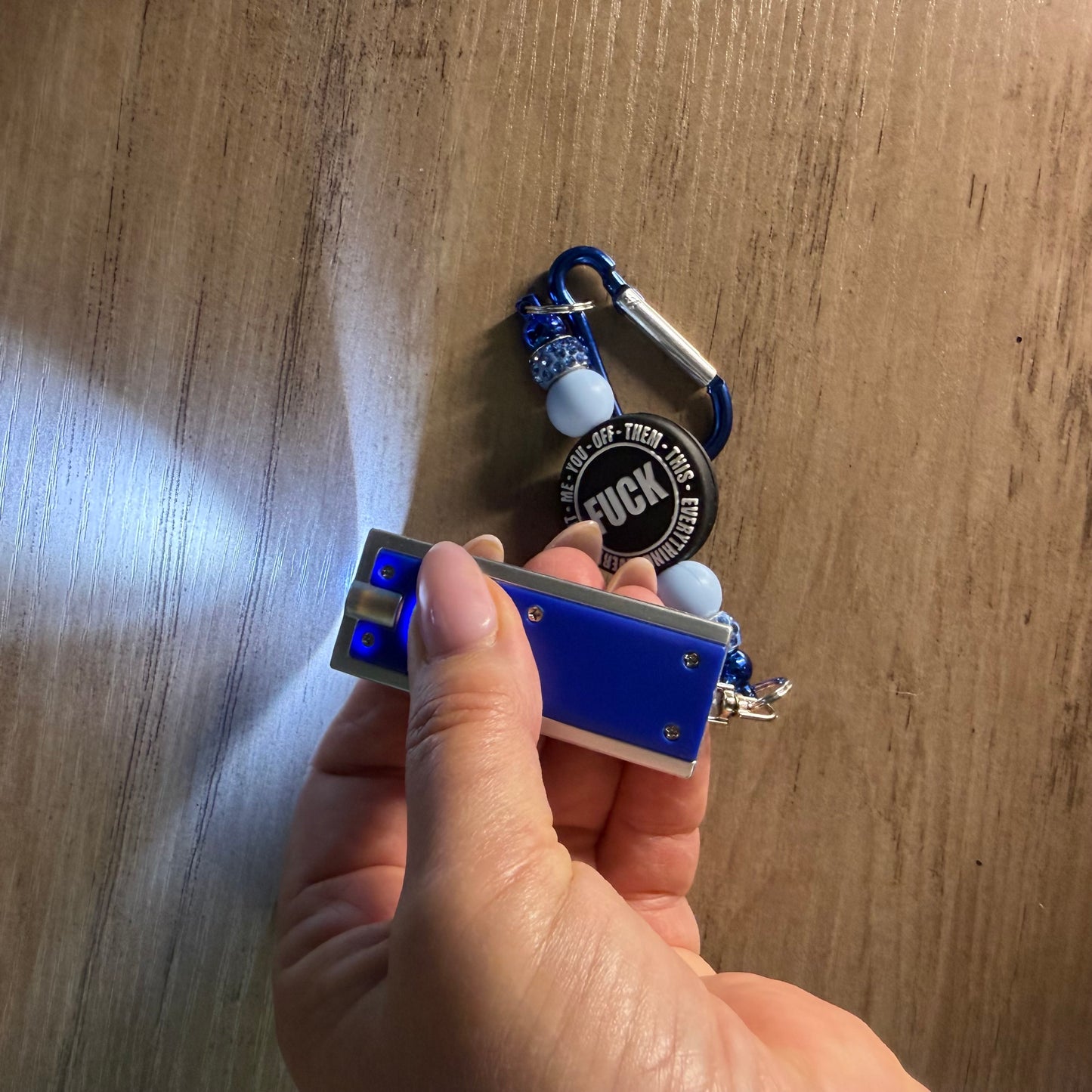 Keychain purse, flashlight