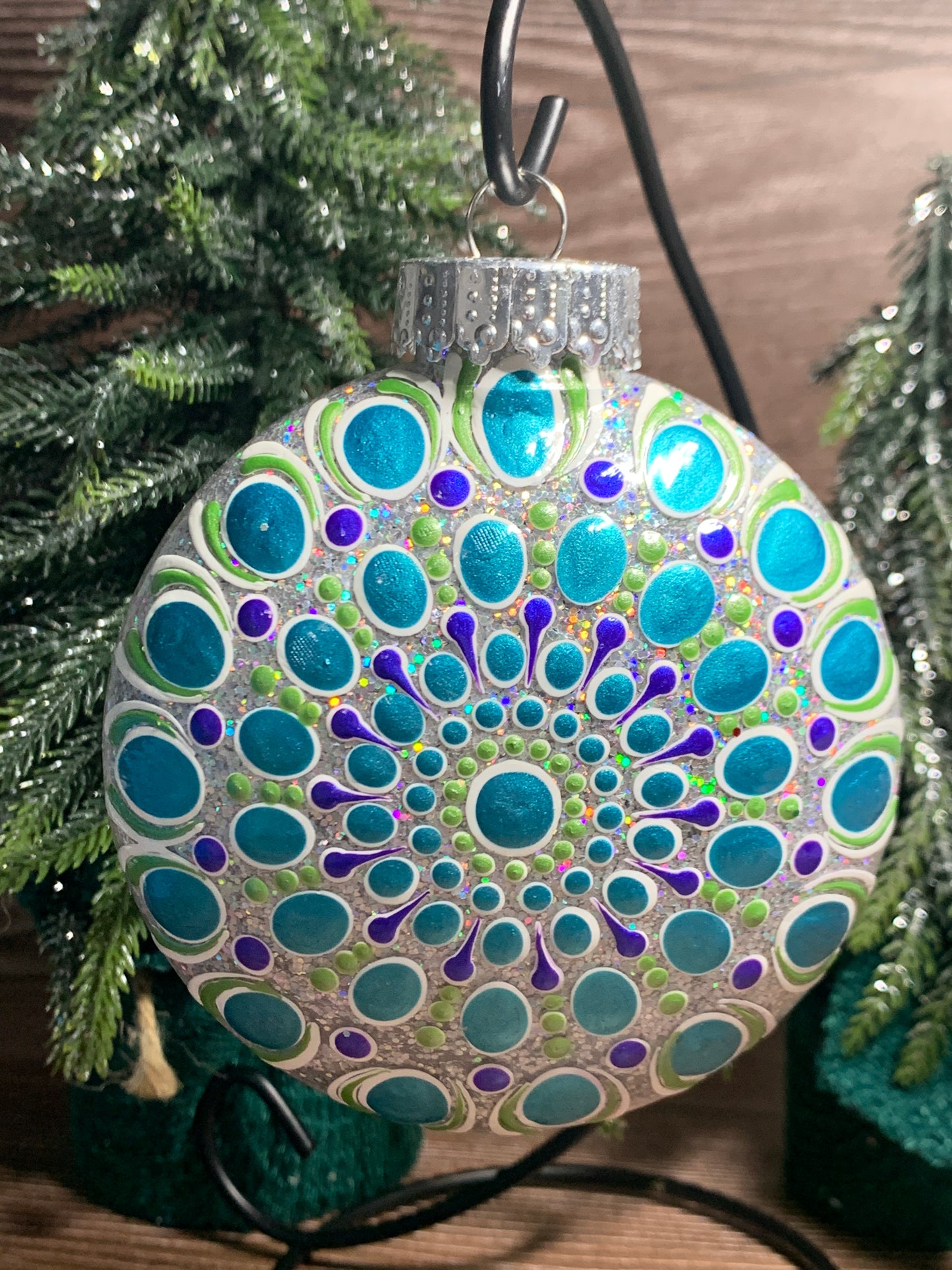 #166 Glittered Ornament