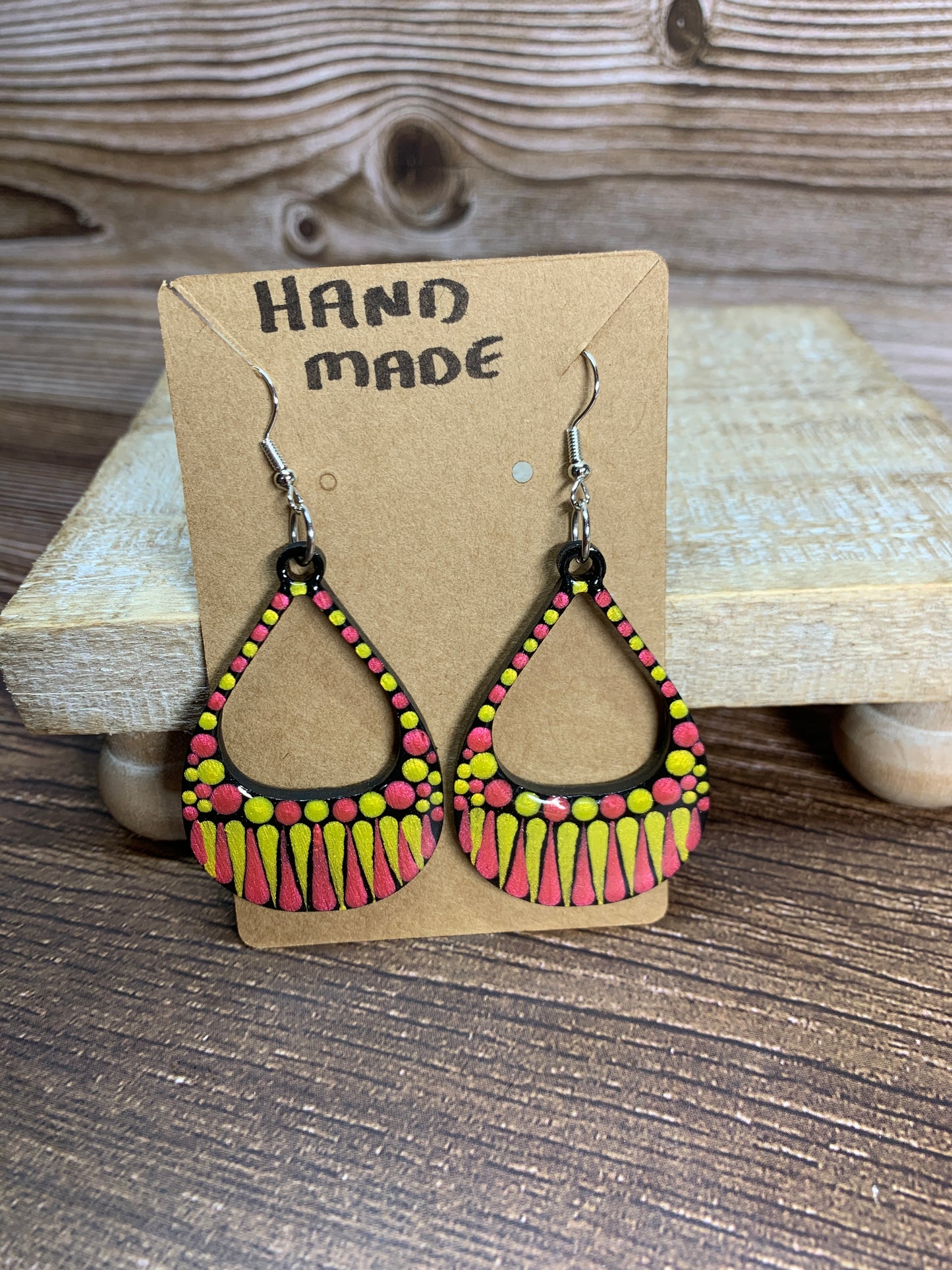ER#11 Copper & Gold Dotted Earrings