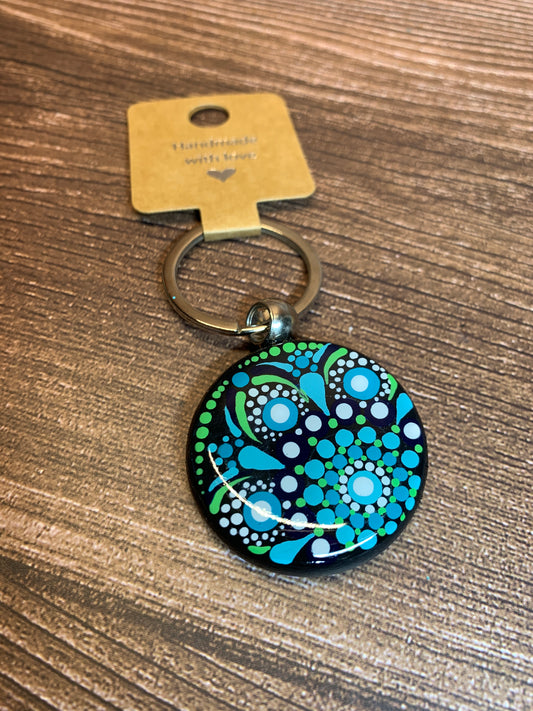KC#25 Dot Art Keychain