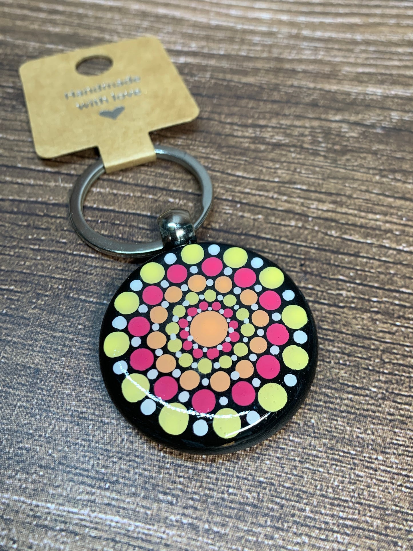 KC#19 Dot Art Keychain