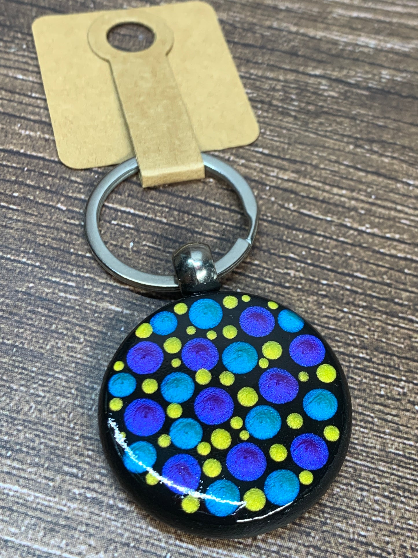 KC#7 Dot Art Keychain