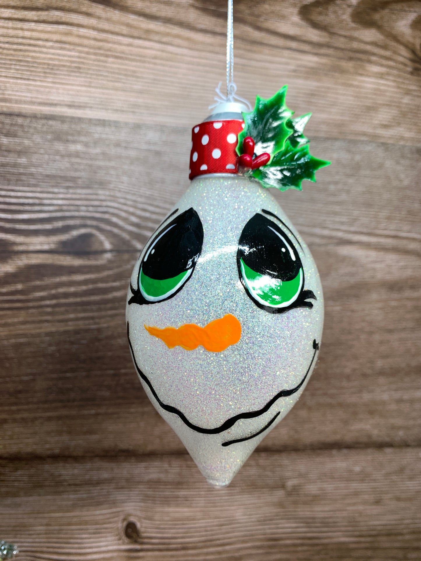 #10 Glittered Dot Art Ornament