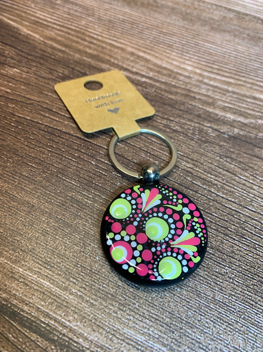 KC#22 Dot Art Keychain