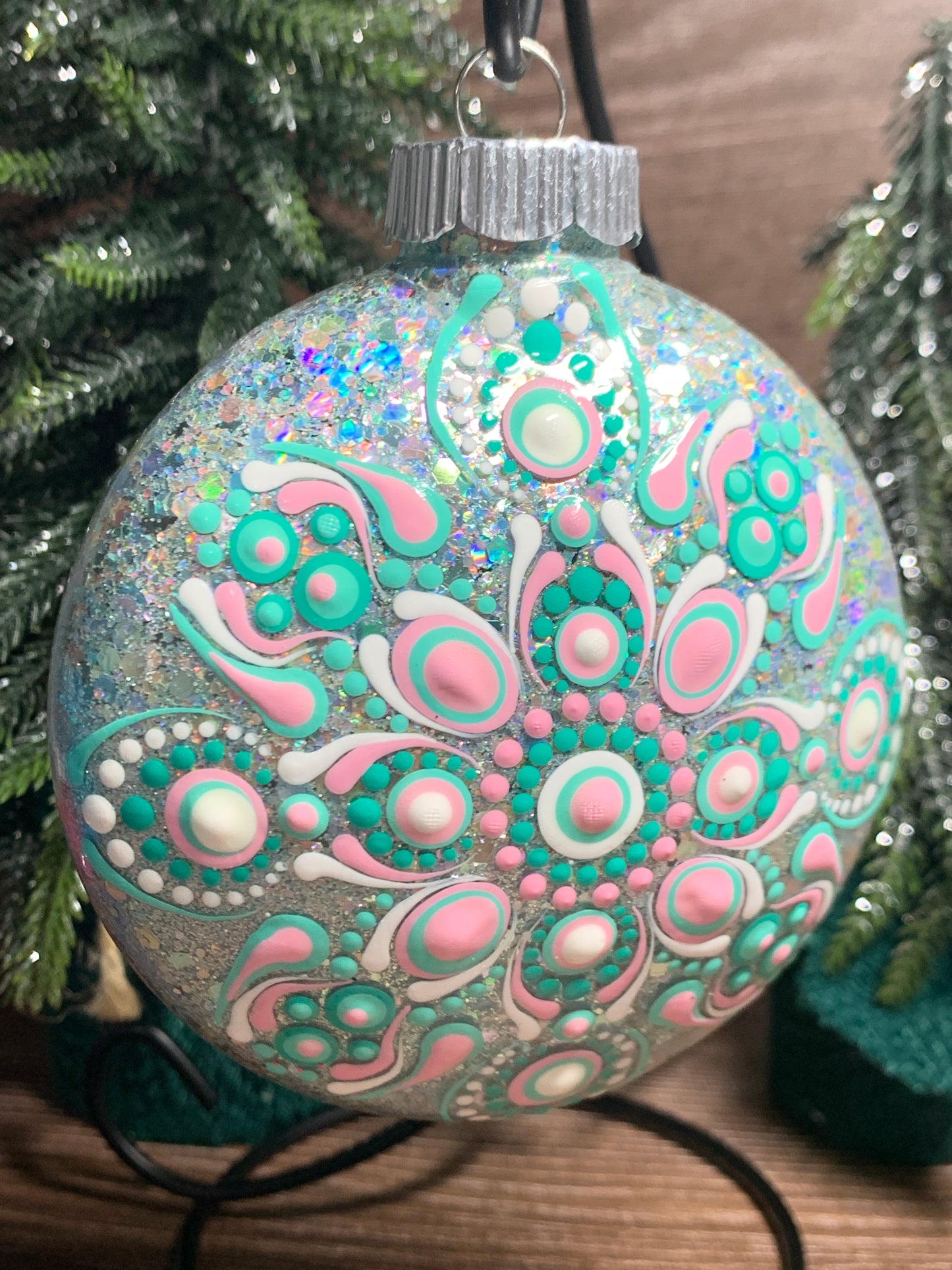#162 Glittered Ornament