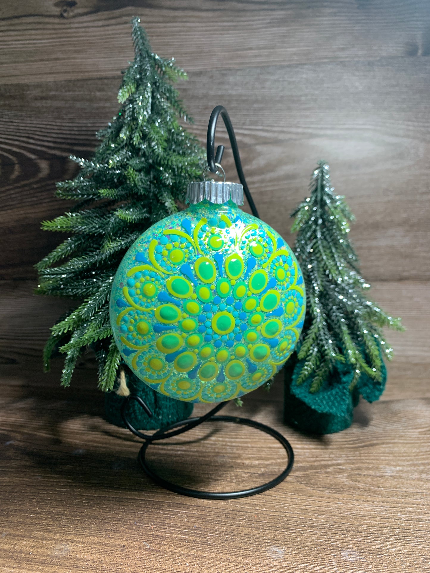 #163 Glittered Ornament