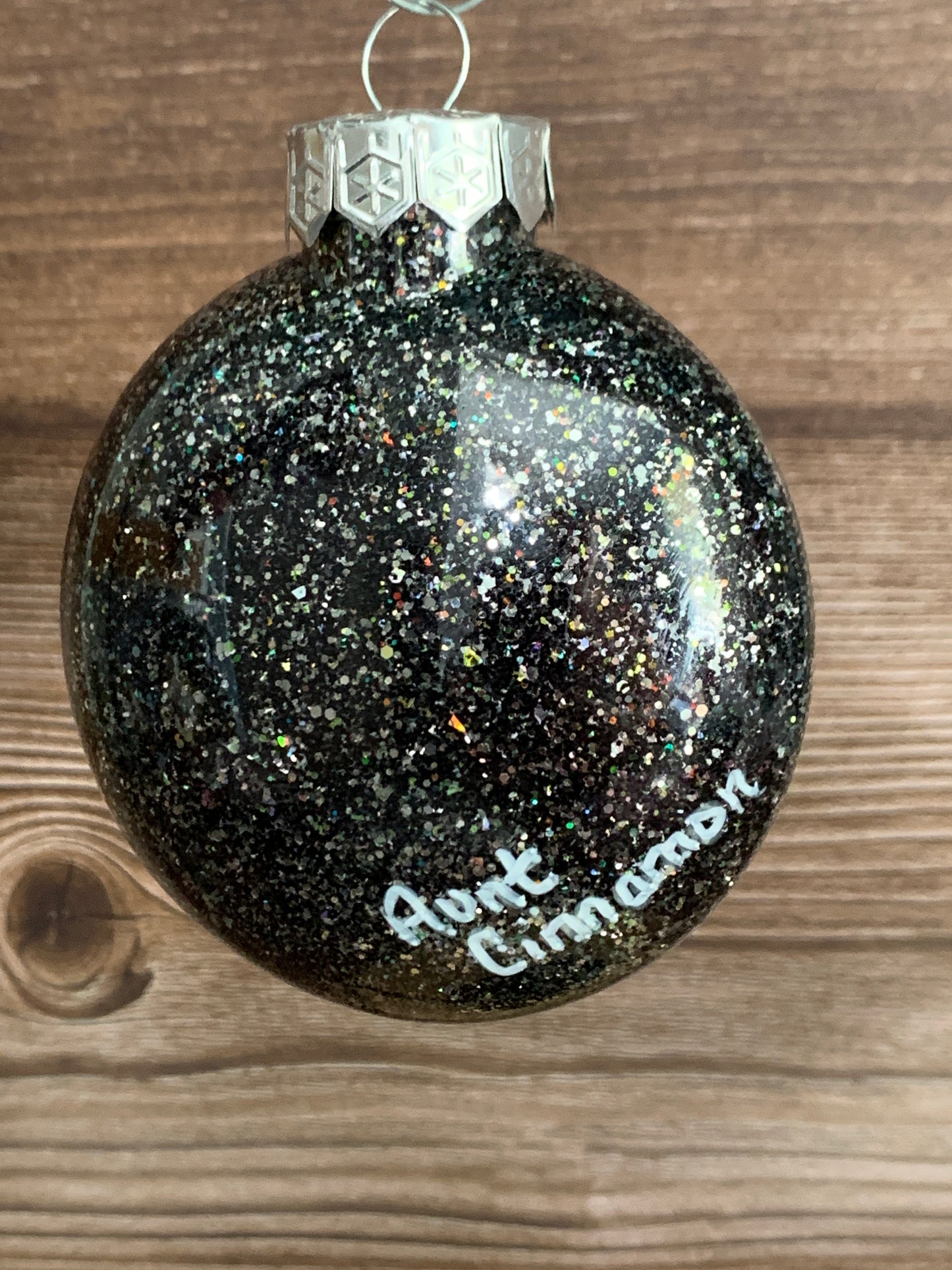 #113 Glittered Mandala Dot Art Ornament