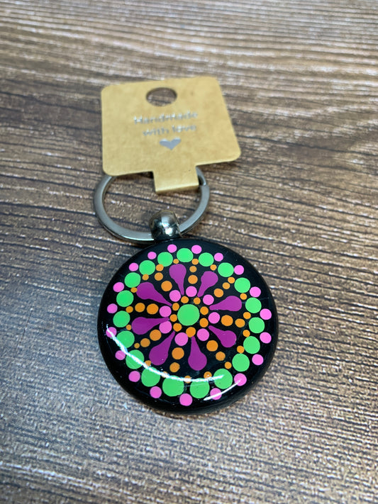 KC#11 Dot Art Keychain