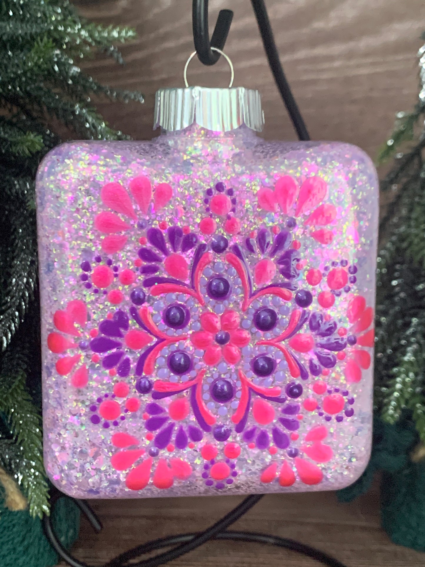#140 Glittered Ornament