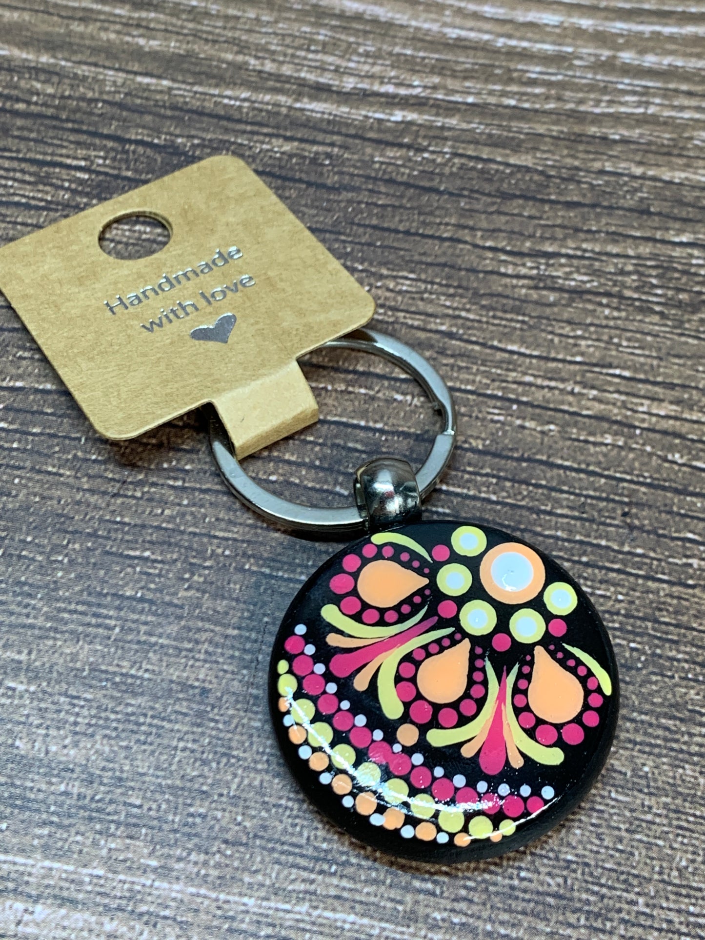 KC#3 Dot Art Keychain