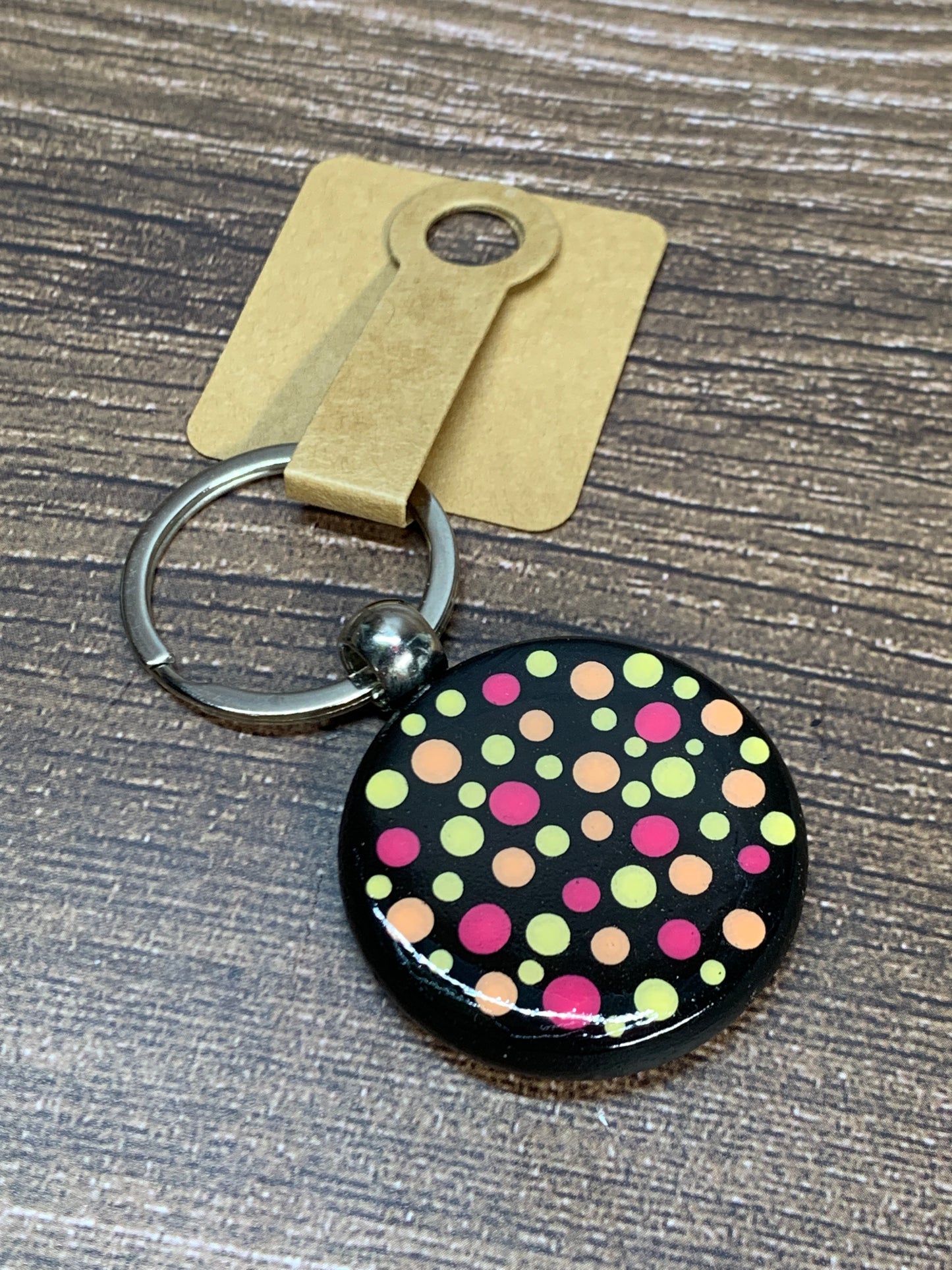 KC#3 Dot Art Keychain