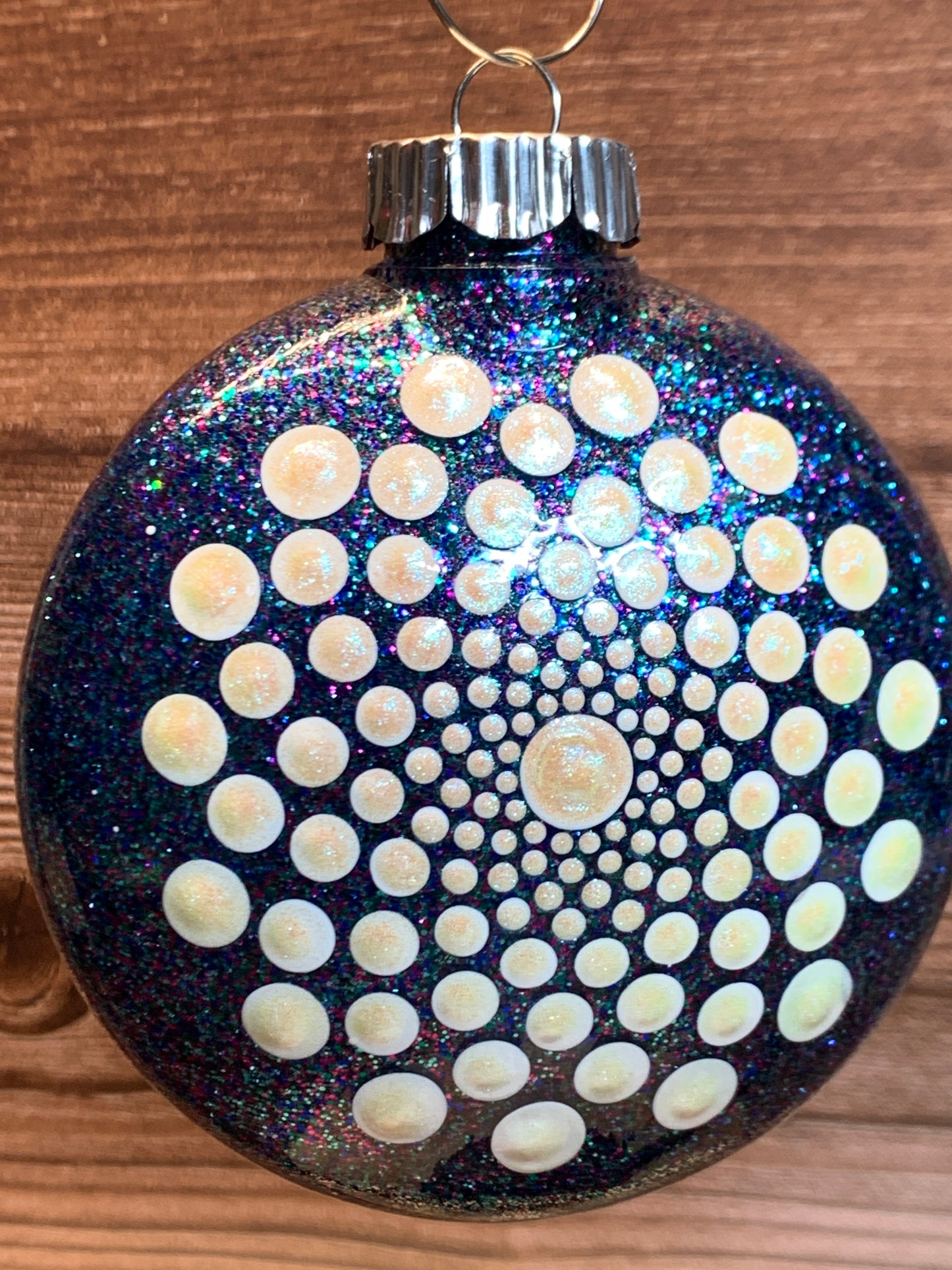 #89 Glittered Dot Ornament