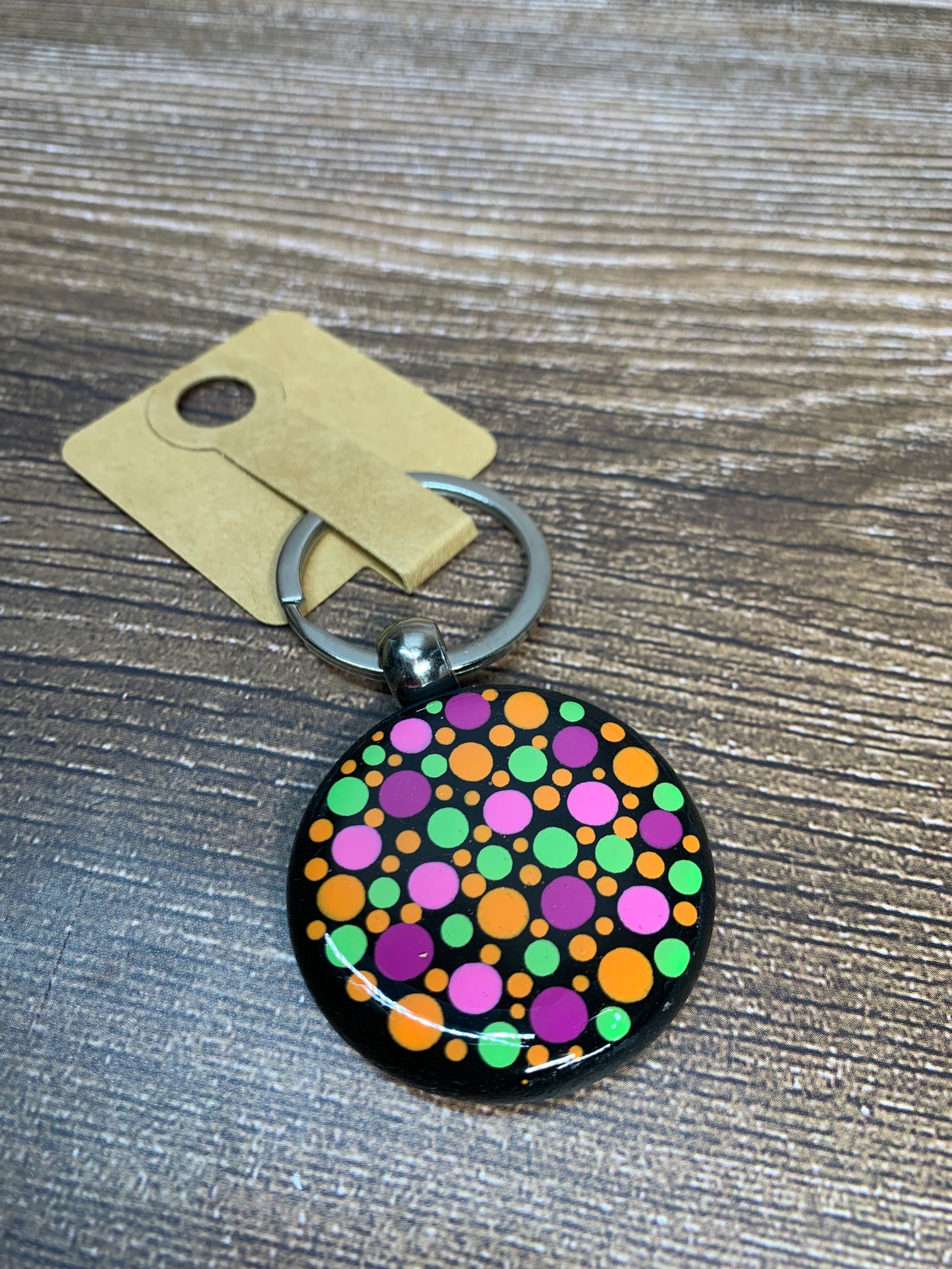 KC#11 Dot Art Keychain