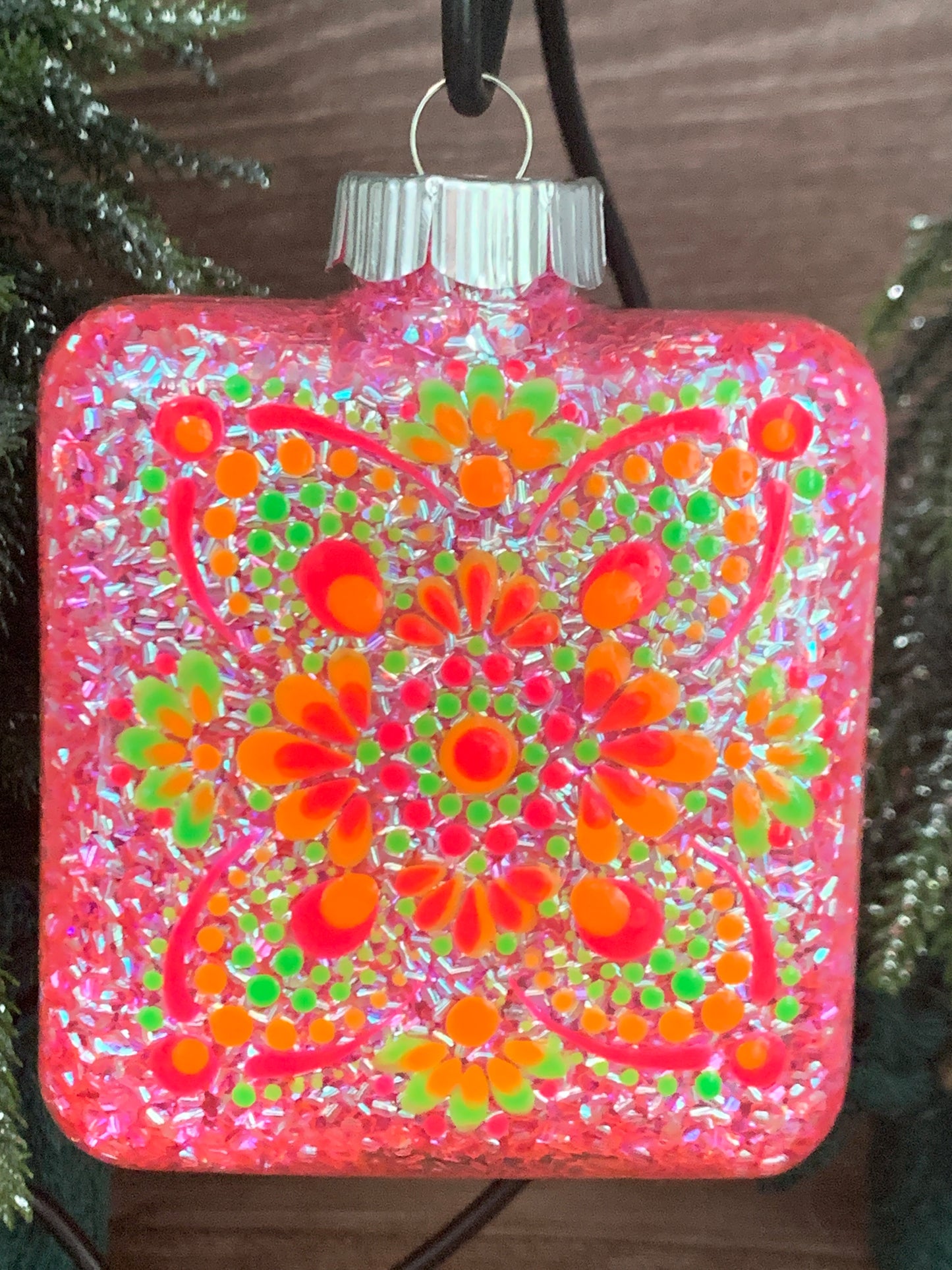 #134 Glittered Ornament