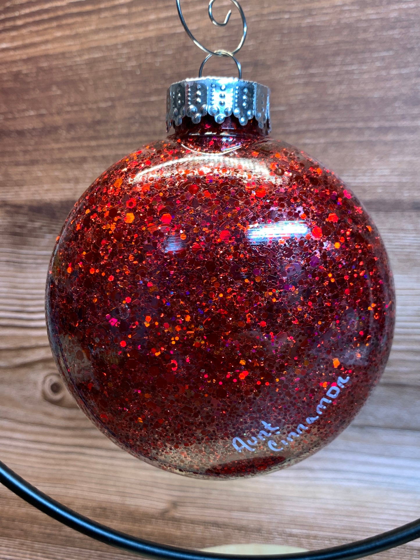 #86 Glittered Dot Art Ornament