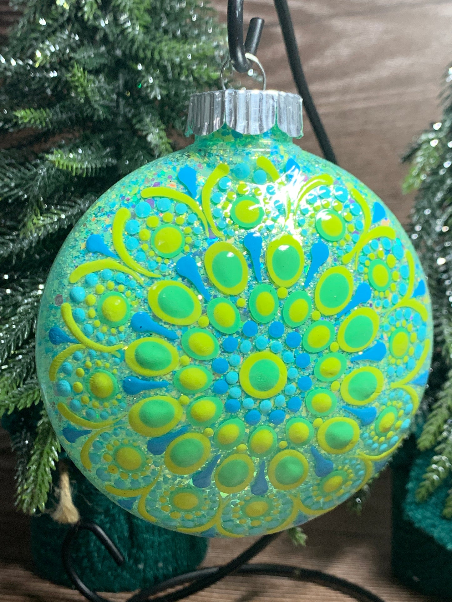 #163 Glittered Ornament