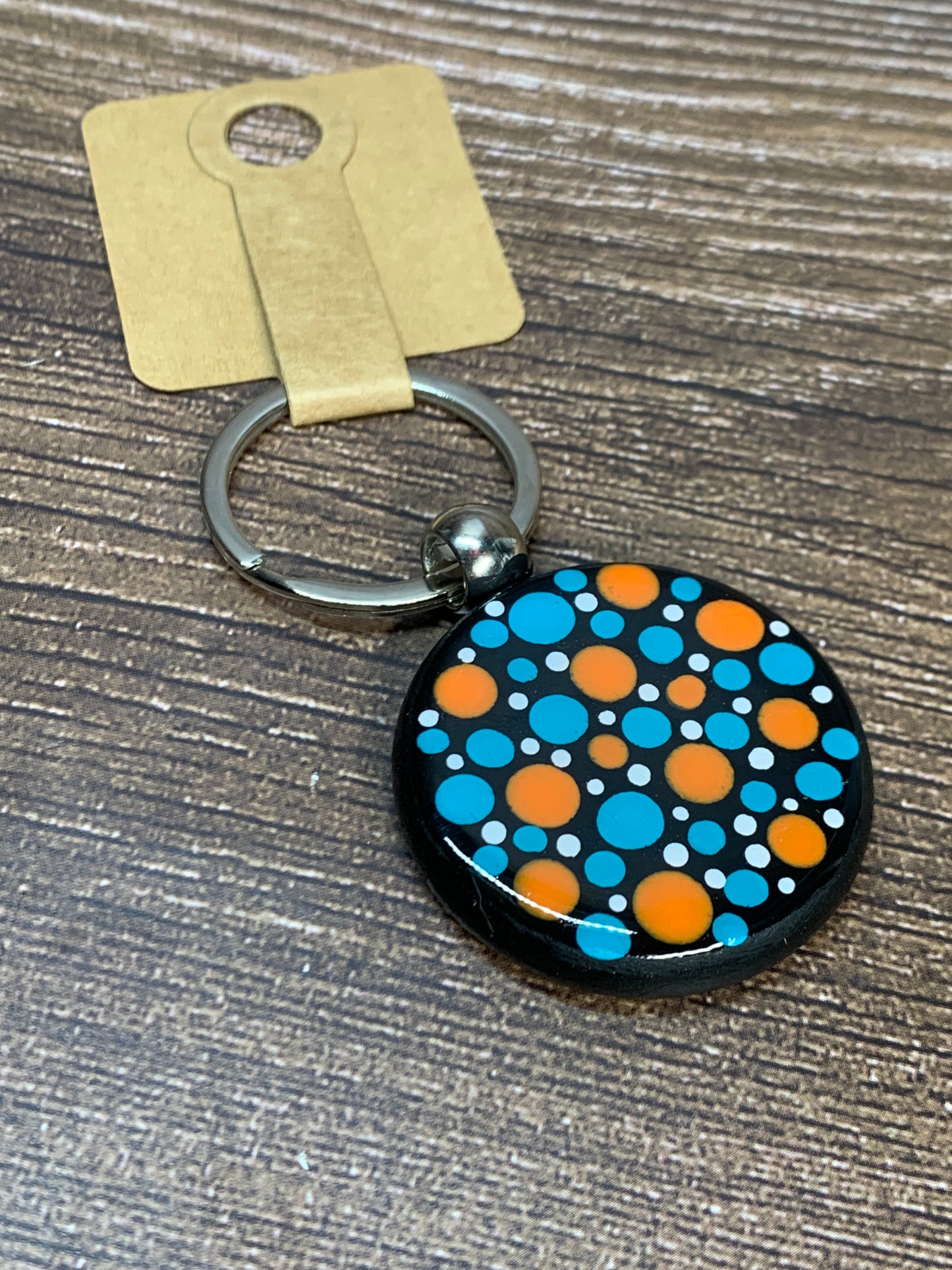 KC#6 Dot Art Keychain