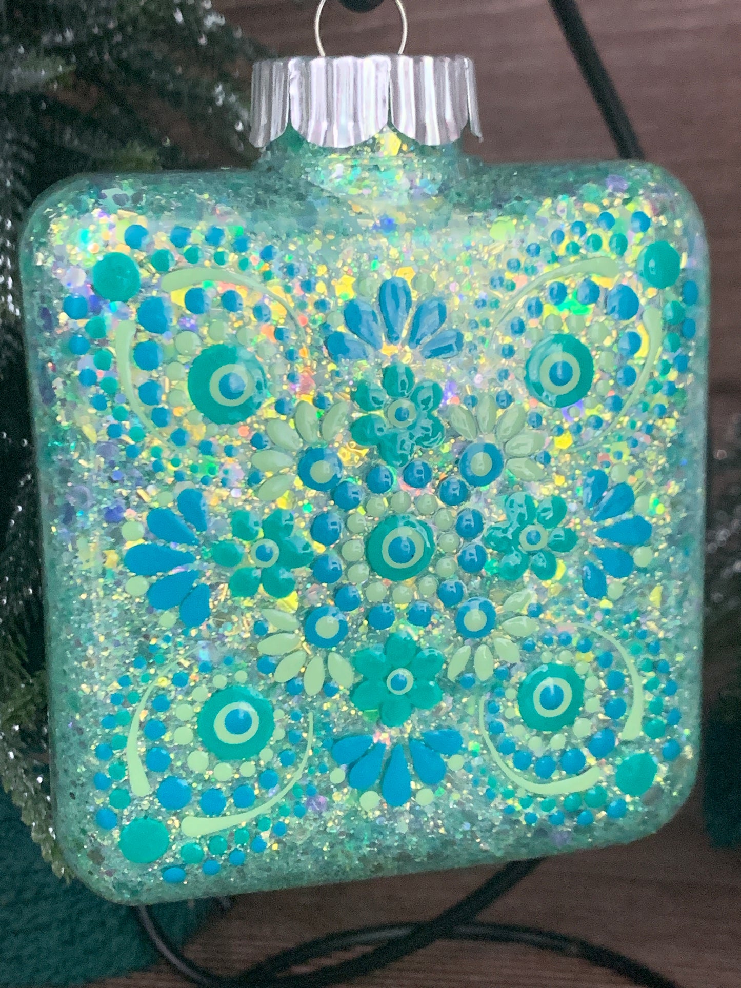 #137 Glittered Ornament
