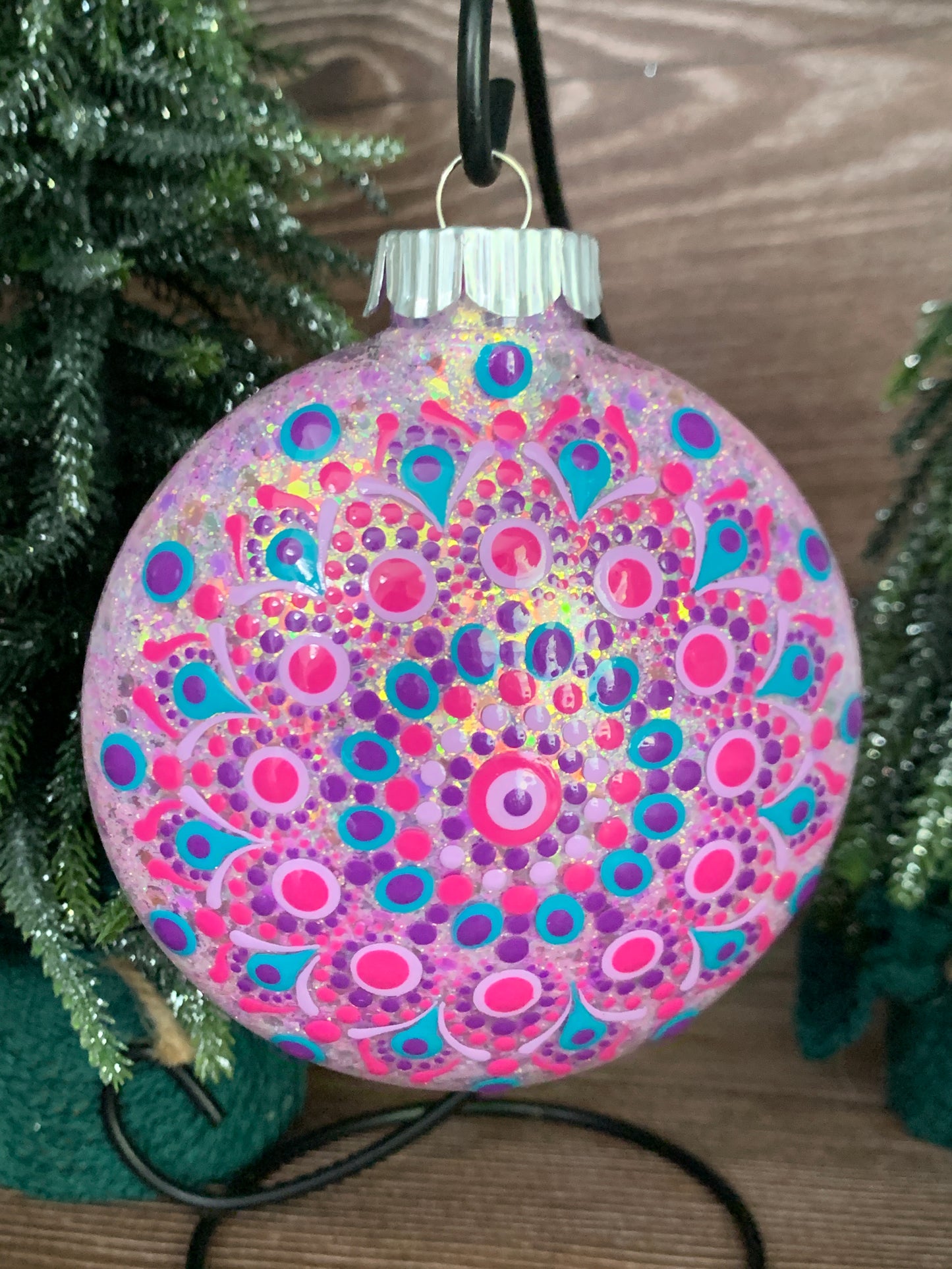 #143 Glittered Ornament