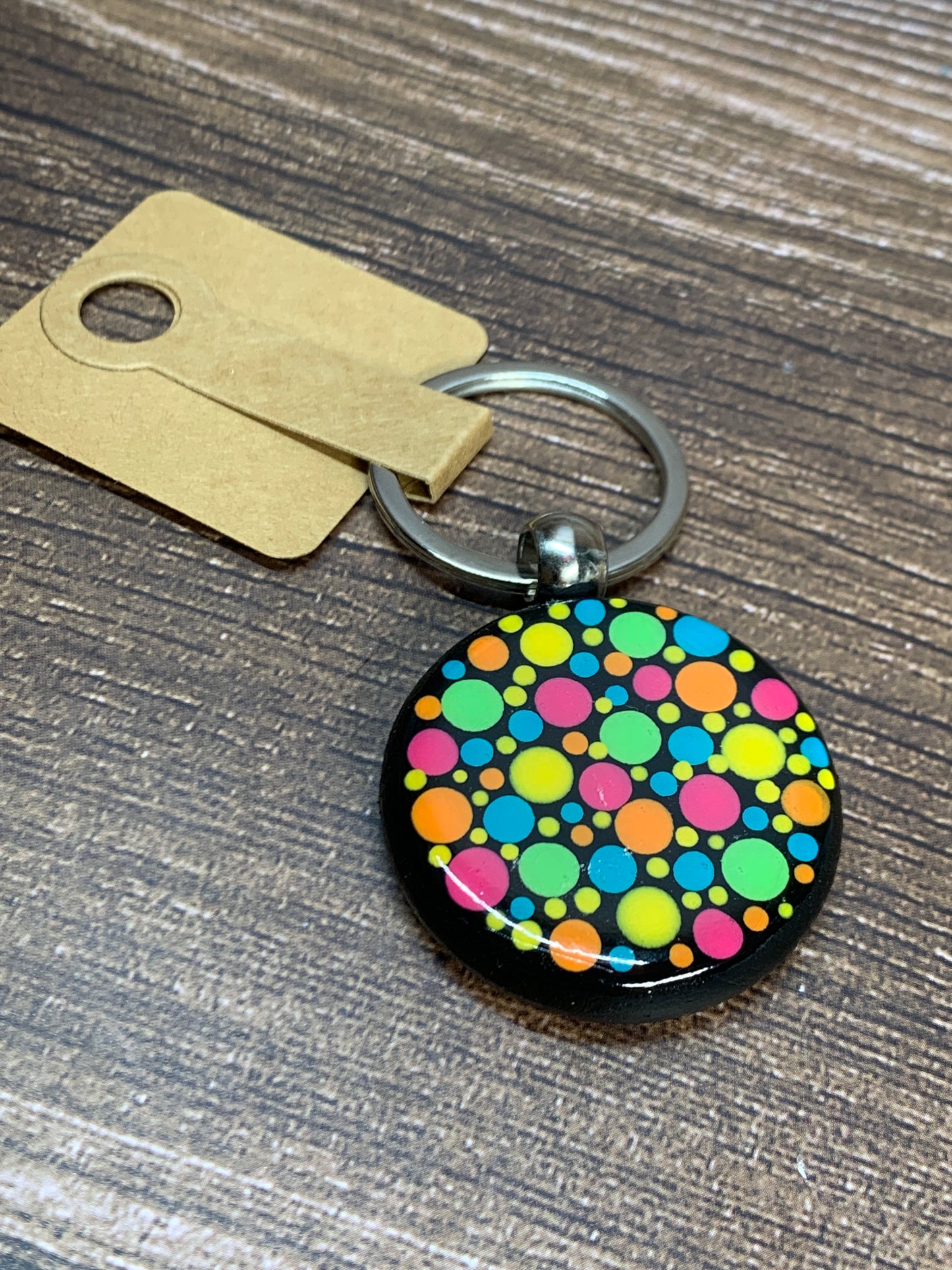 KC#8 Dot Art Keychain