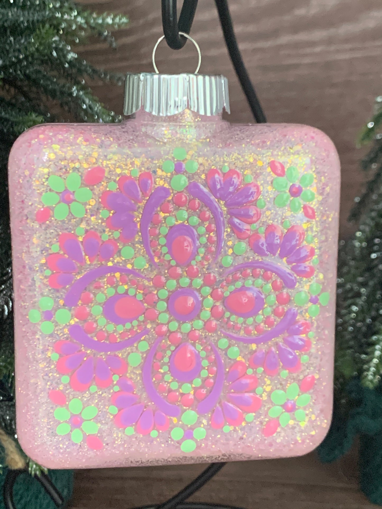 #142 Glittered Ornament