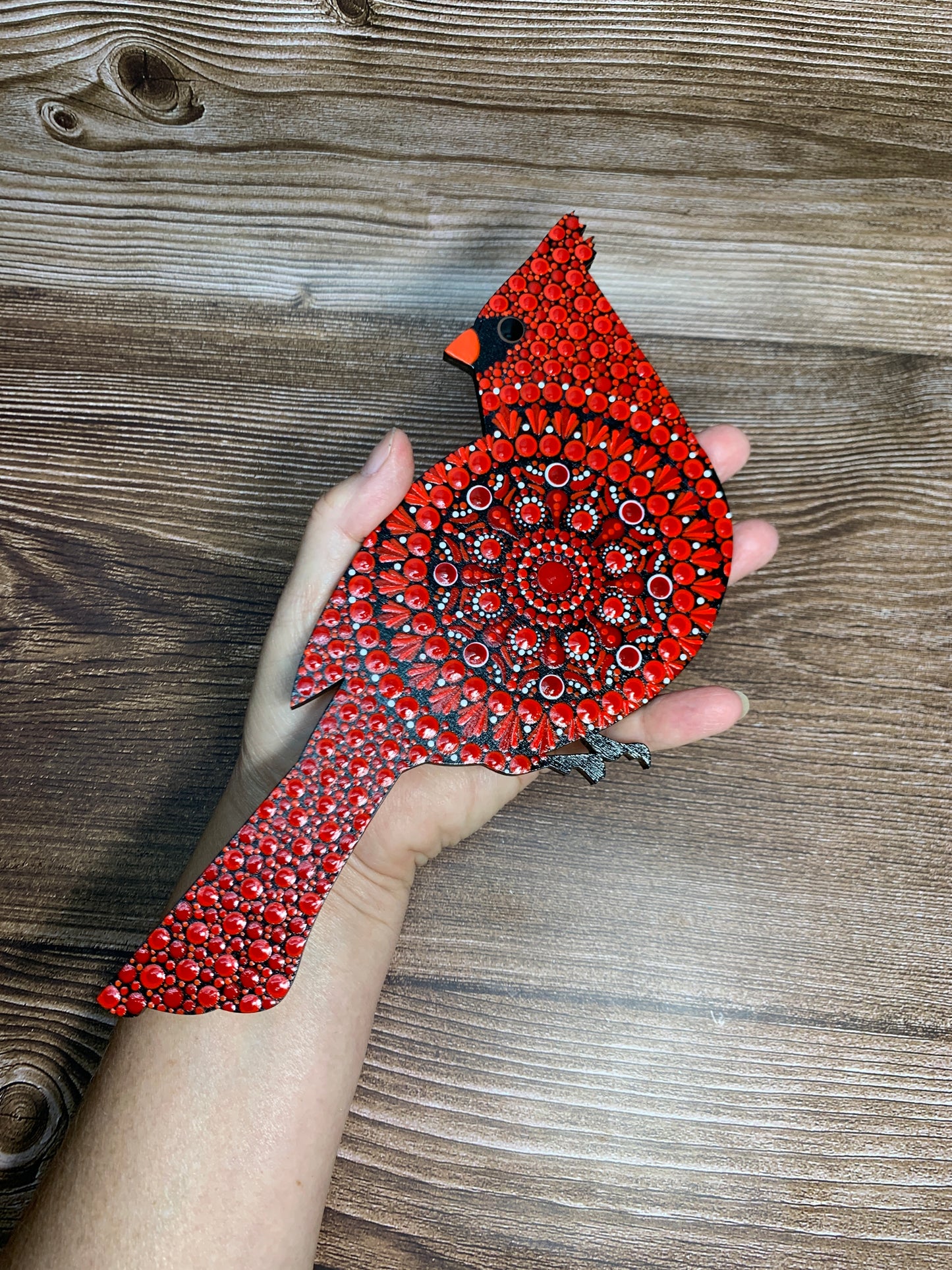 Cardinal Dot Art Wall Decor