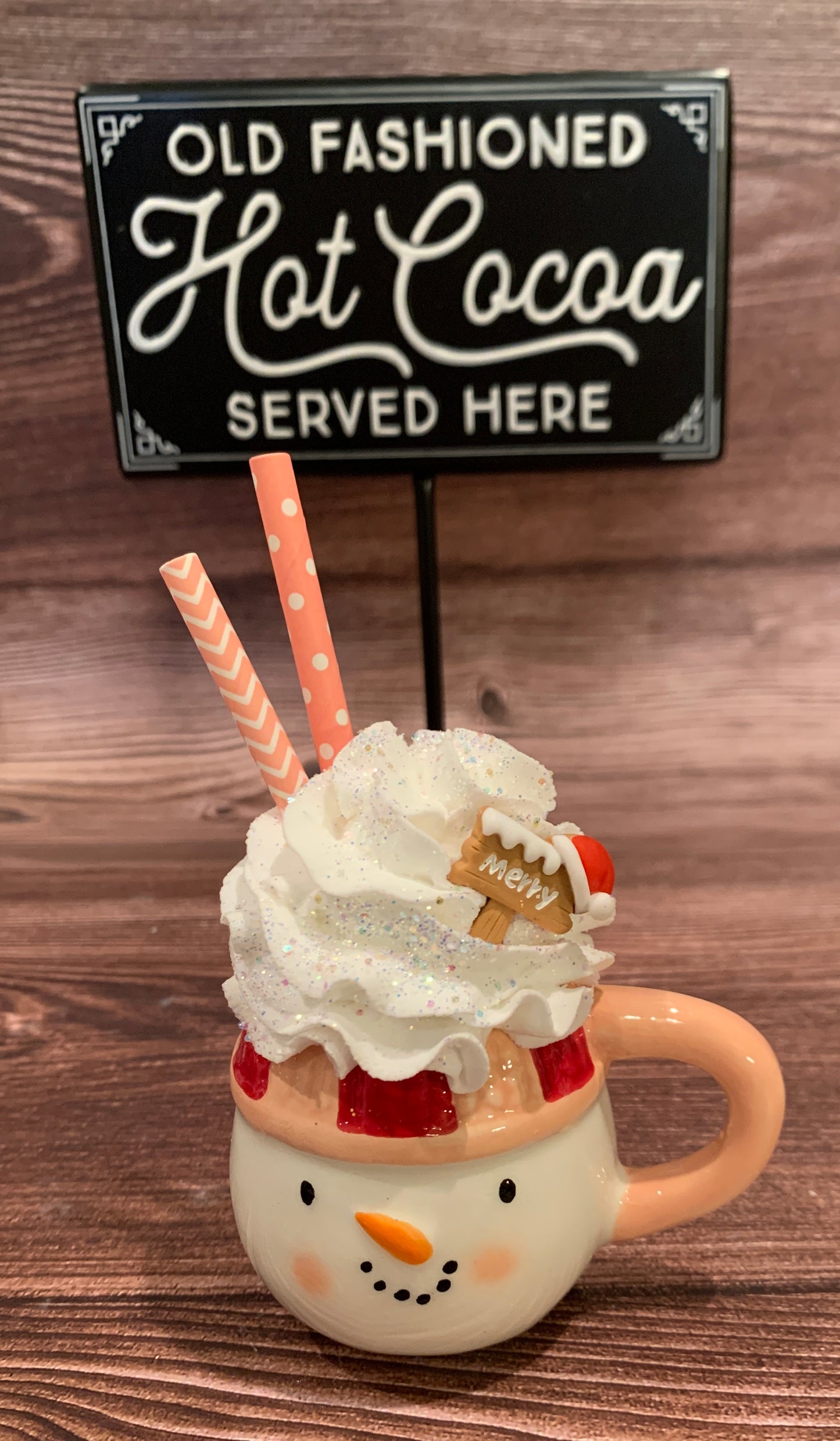 Pink Snowman Mini Mug