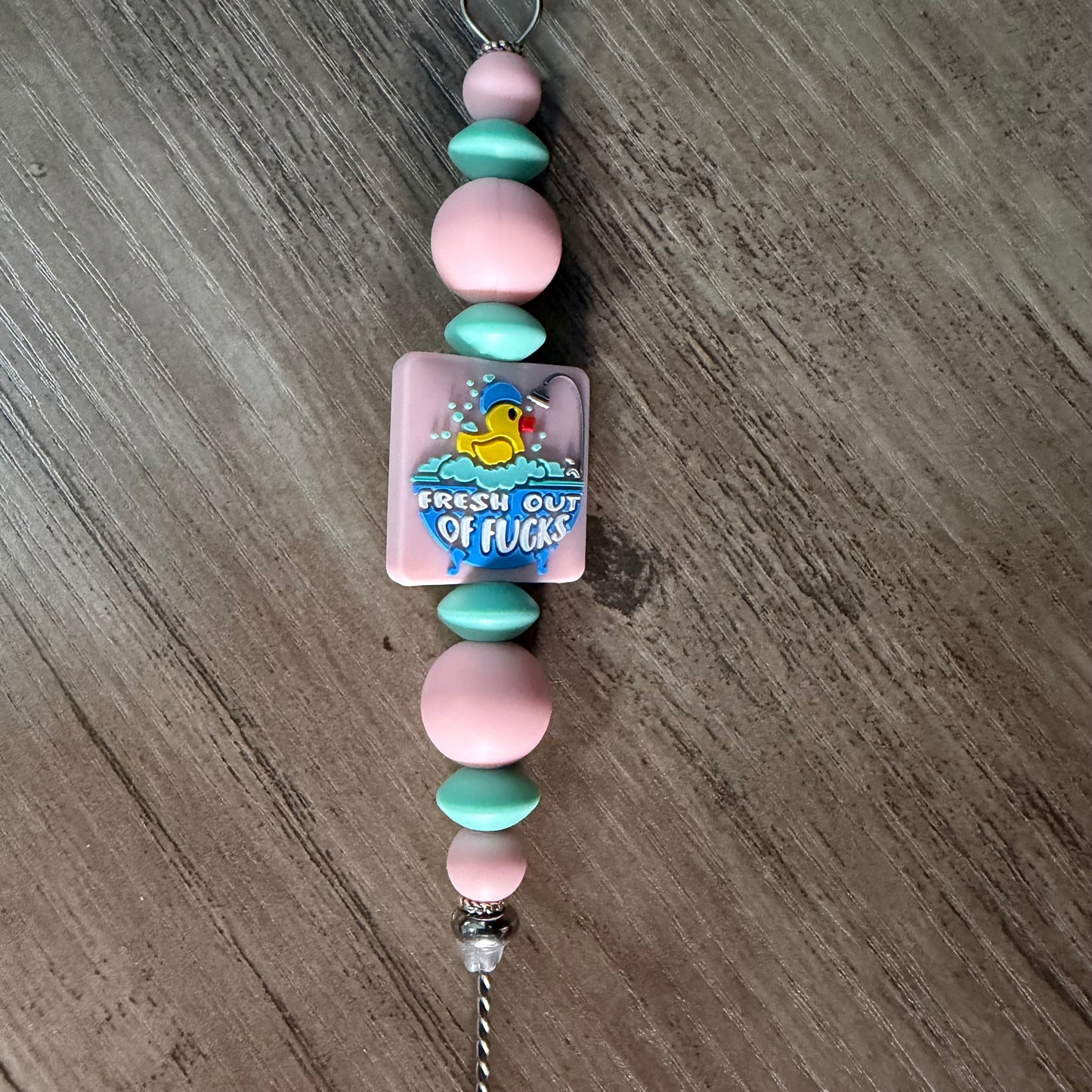 Beaded straw cleaner