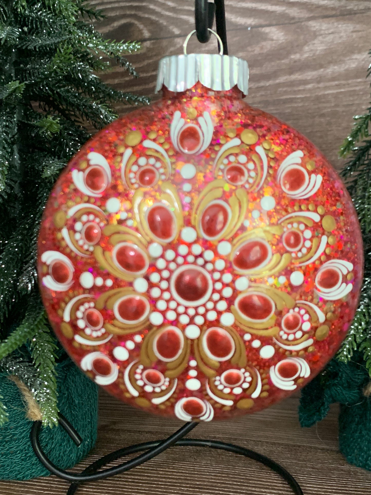 #150 Glittered Ornament