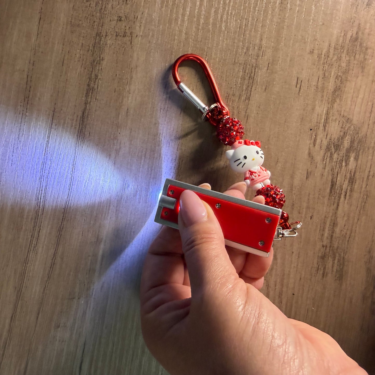 Keychain purse, flashlight