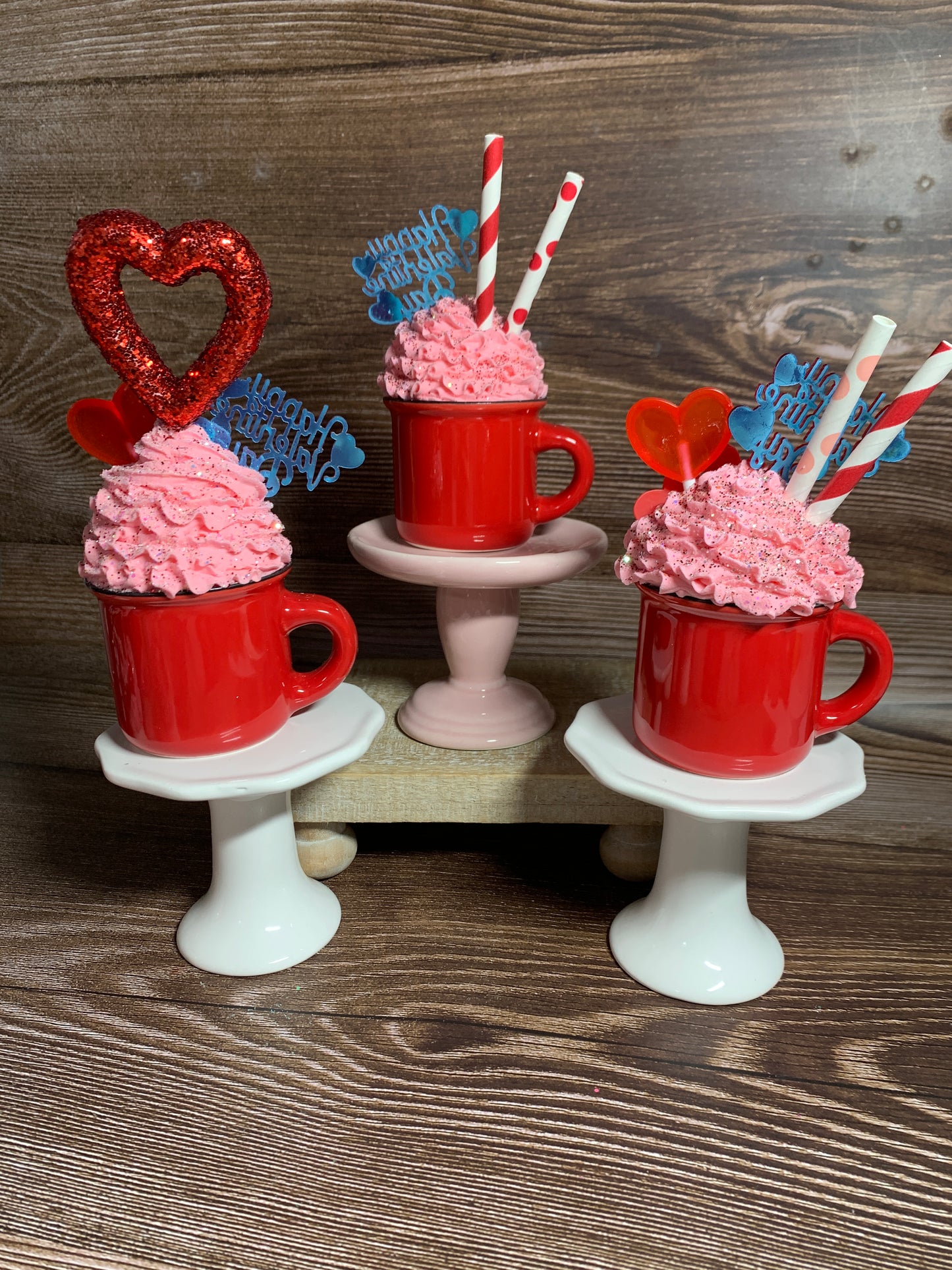 Red Valentine Mini Camp Mugs