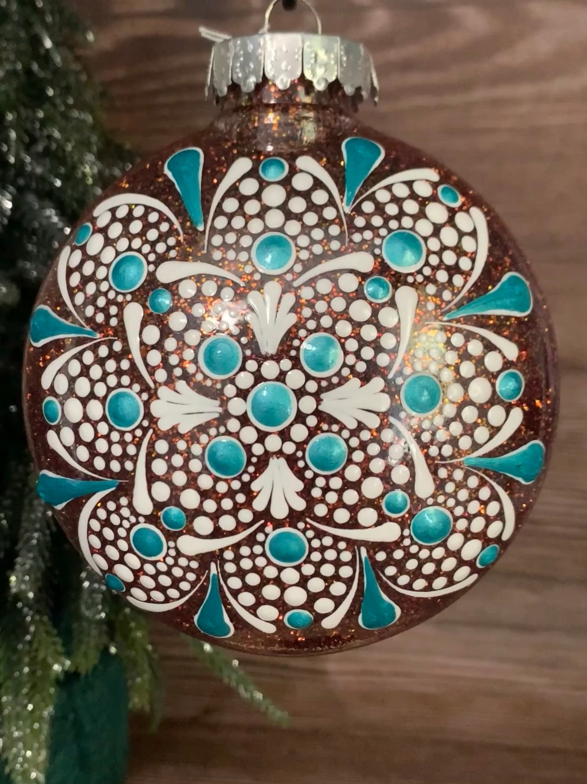 #132 Glittered Ornament