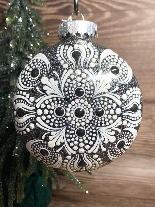 #123 Glittered Ornament