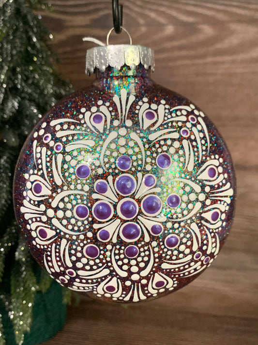 #128 Glittered Ornament