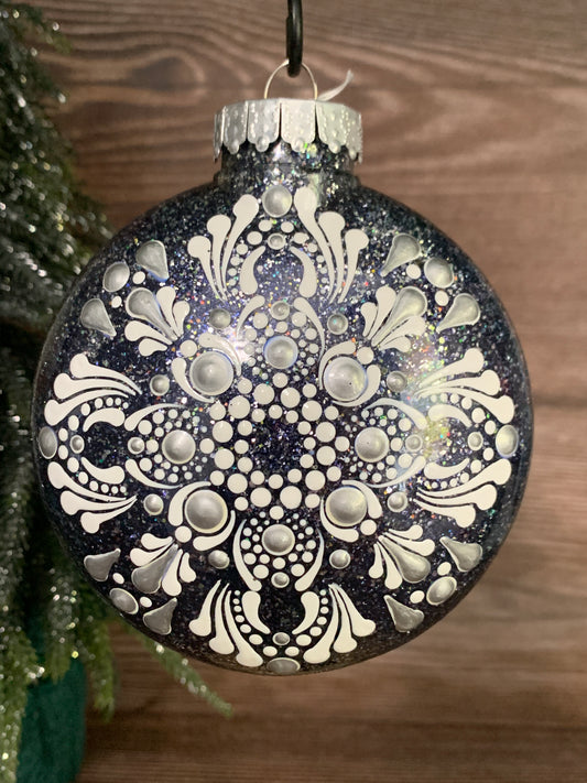 #127 Glittered Ornament