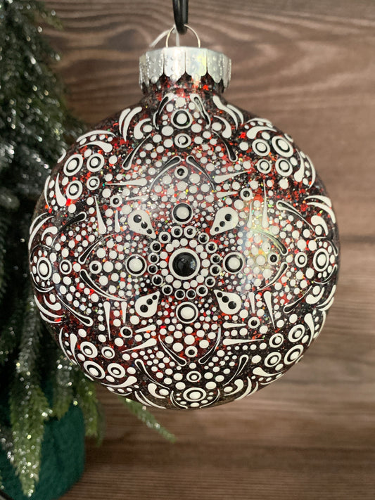 #129 Glittered Ornament