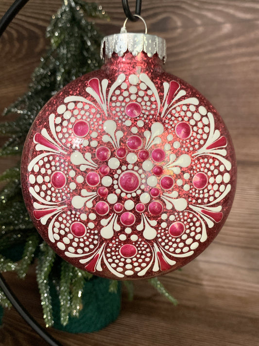 #120 Glittered  Ornament