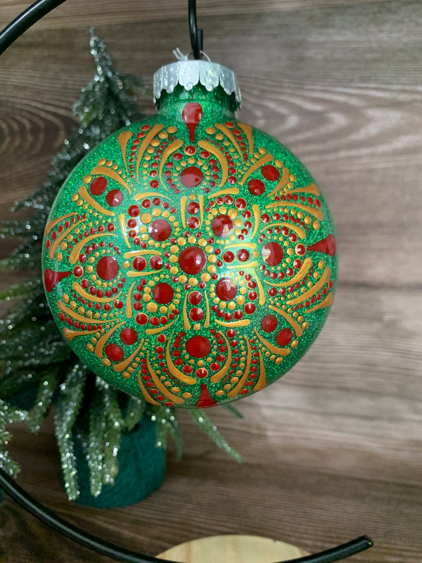 #124 Glittered Ornament